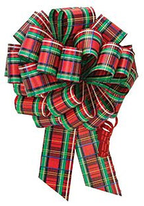 Tartan Red 5.5" Perfect Bow, 1ct