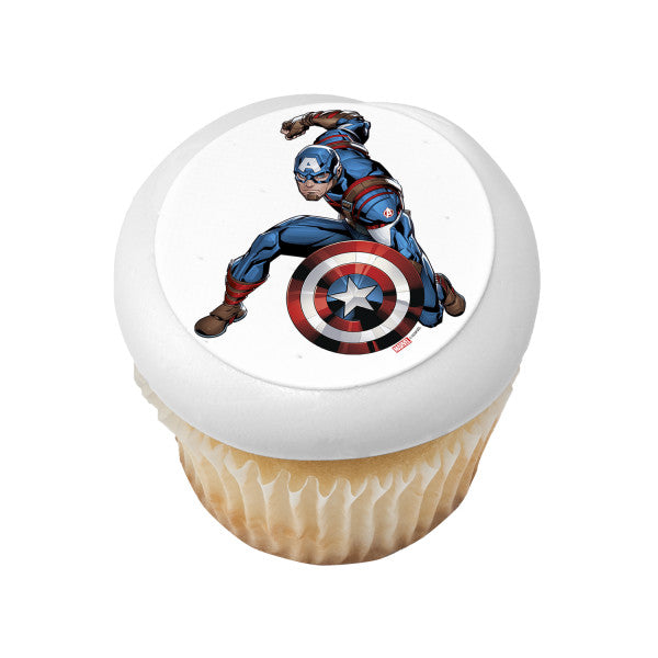 Marvel's Captain America Edible Cake Topper Image