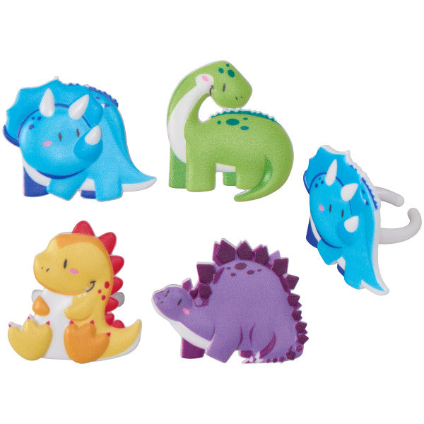 Cutsie  Dinosaurs Cupcake Rings