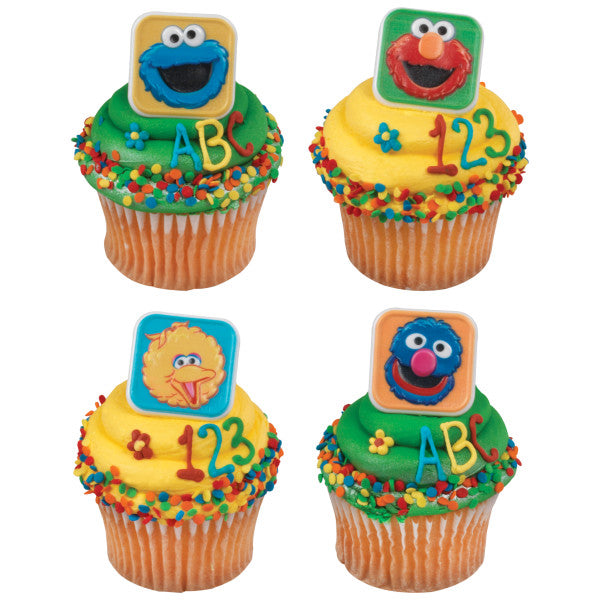 Sesame Street® Bright & Fun Cupcake Rings 12ct