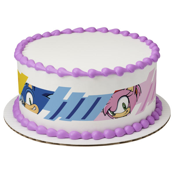 Felicitaciones, tiras de imágenes comestibles para decoración de pasteles