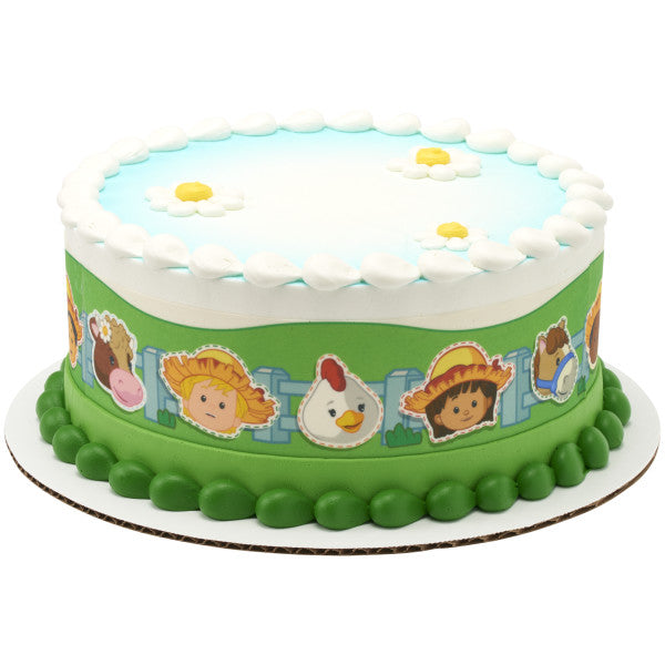 Little People Farm Friends Edible Cake Topper Image Strips
