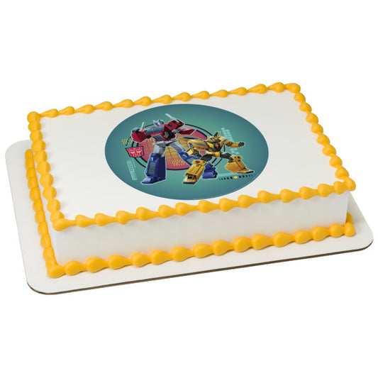 Transformers We Unite Edible Cake Topper Image