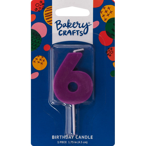 6 Mini Block Numeral Candle