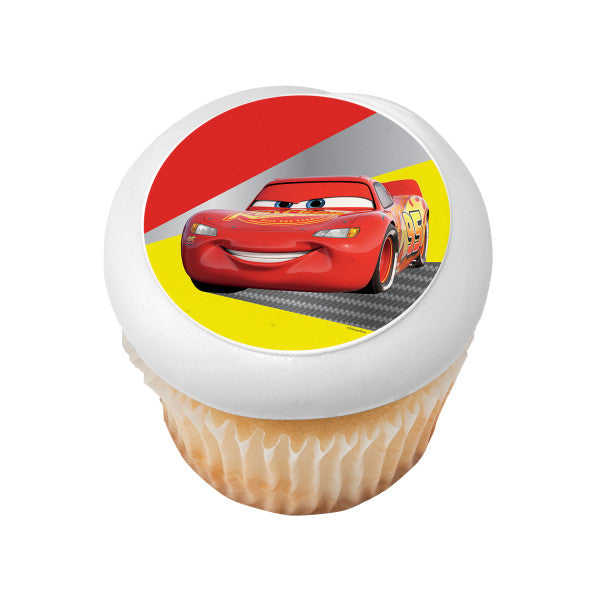 Disney and Pixar's Cars Lightning McQueen Edible Cake Topper Image
