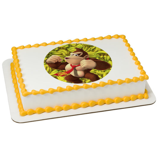 Donkey Kong Edible Cake Topper Image