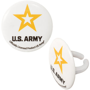 United States Army Cupcake Rings