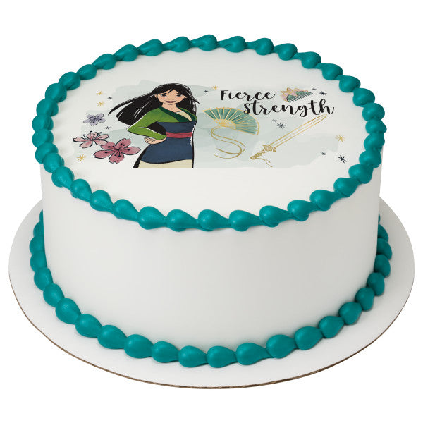 Princess Mulan Edible Cake Topper Image