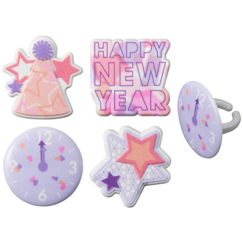 Bright New Year Cupcake Rings