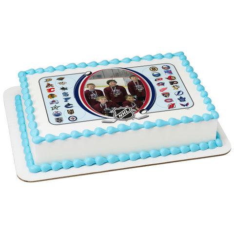 NHL Center Ice Edible Cake Topper Image Frame