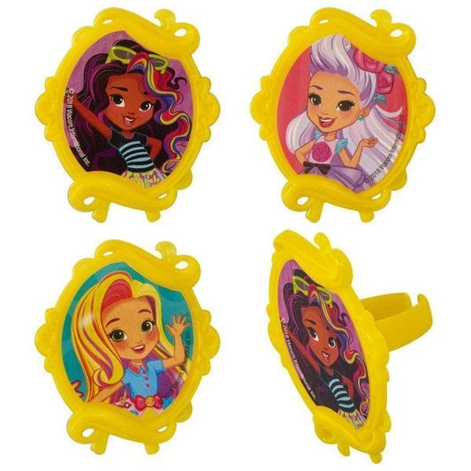 Sunny Day Girls Cupcake Rings 12ct