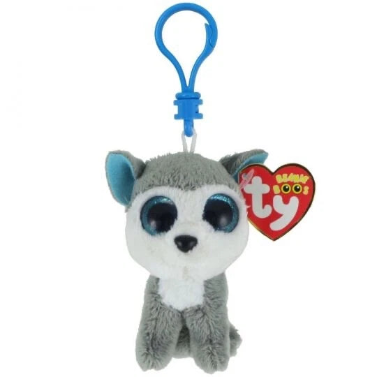 Slush Husky Mini Beanie Squishies. Clip 1ct