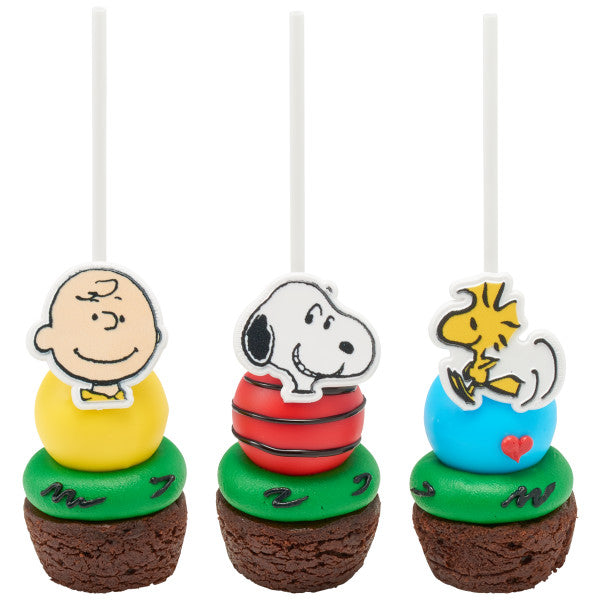 Peanuts Snoopy, Charlie Brown, and Woodstock Cupcake Rings