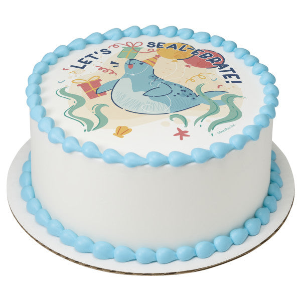 ¡Sellamos-Ebramos! Imagen de adorno comestible para pastel