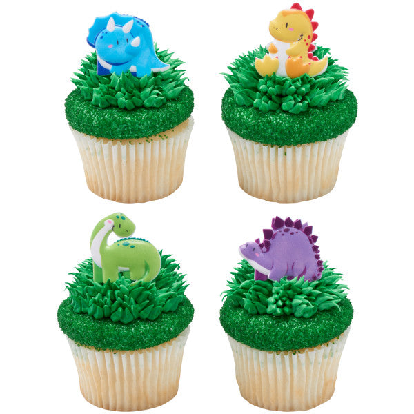 Cutsie  Dinosaurs Cupcake Rings