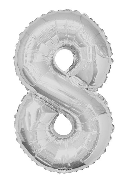 34" Numeral Balloon - Silver, 1ct