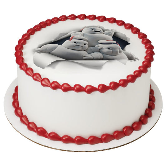 Imagen de adorno comestible para tarta de Los Cazafantasmas Stay Puft