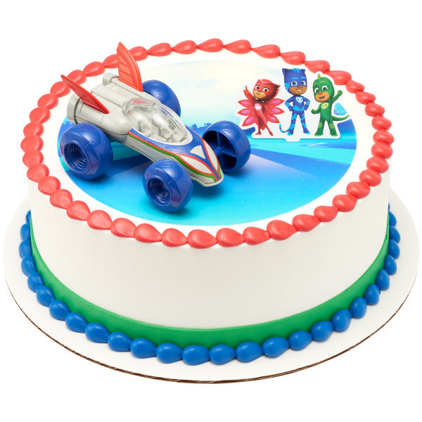 PJ Masks Save the Day DecoSet and Edible Cake Topper Image Background