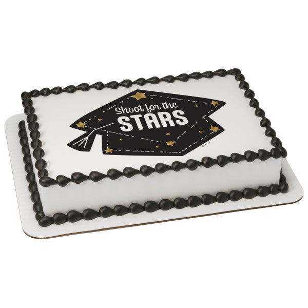 Shoot for the Stars Edible Cake Topper Image