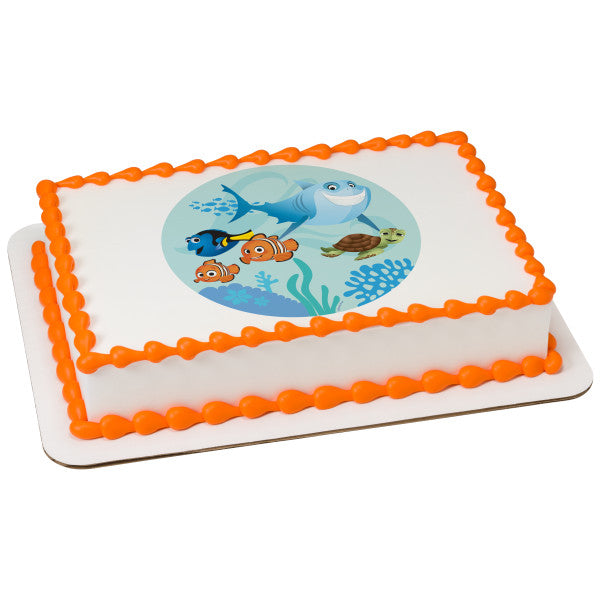 Finding Nemo Adventures Edible Cake Topper Image