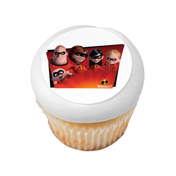 Incredibles 2 Favorite Super Hero Family Edible Cake Topper Image