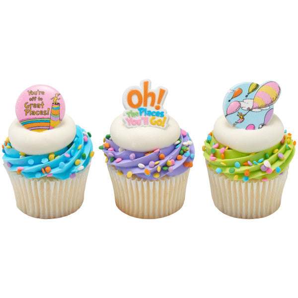 Oh, the Places You'll Go! Onward We Go Cupcake Rings