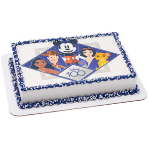 Disney's 100th Celebration Moments Edible Cake Topper Image