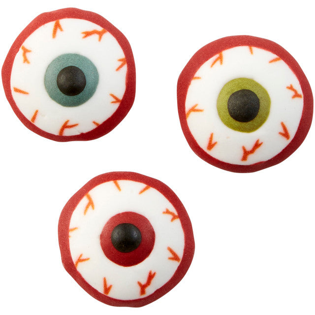 Bloody Eyeball Icing Decorations, 12-Count