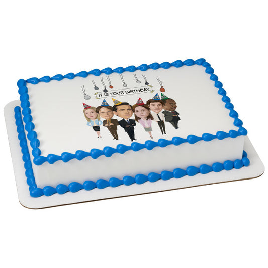 The Office It Is Your Birthday. Edible Cake Topper Image