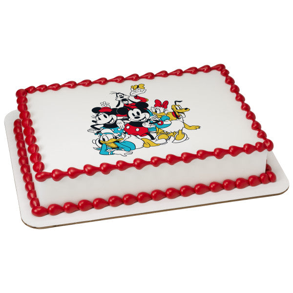 Mickey Mouse & Friends Sensational 6 Edible Cake Topper Image