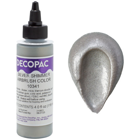 DecoPac Silver Shimmer Premium Airbrush Color