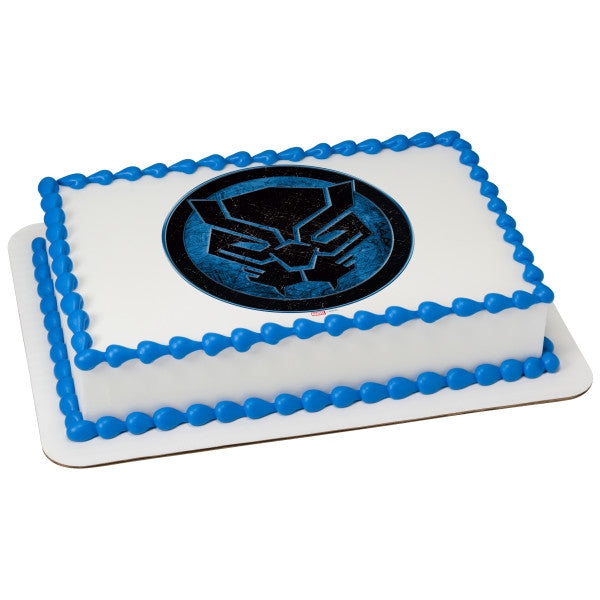MARVEL Avengers Black Panther Icon Edible Cake Topper Image