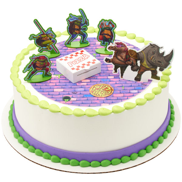 Teenage Mutant Ninja Turtles Pizza Power! DecoSet and Edible Cake Topper Image Background