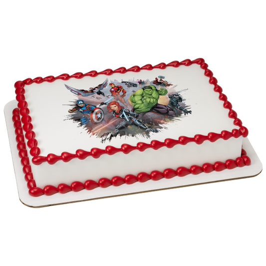 MARVEL Avengers I Am An Avenger Edible Cake Topper Image