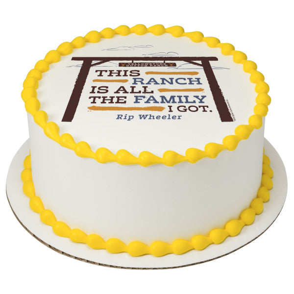 Yellowstone Ranch Edible Cake Topper Image