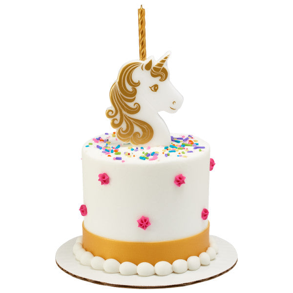 Golden Unicorn Candle Holder