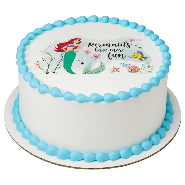 Princess Ariel Edible Cake Topper Image
