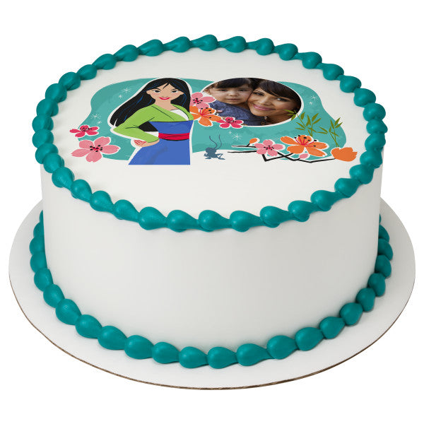 Princess Mulan Edible Cake Topper Image Frame
