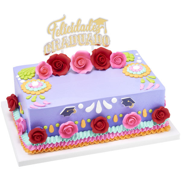 Felicidades Graduado Vertical Layon