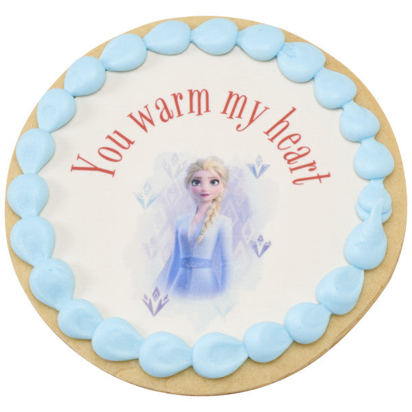 Disney Frozen II Elsa Edible Cake Topper Image