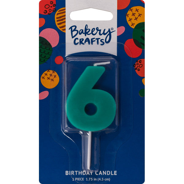 6 Mini Block Numeral Candle