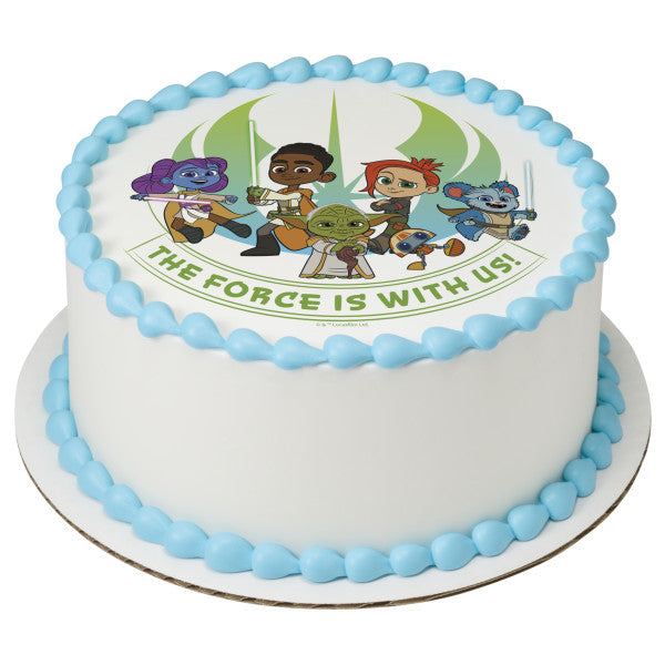 Imagen comestible para decoración de tartas del Joven Jedi de Star Wars
