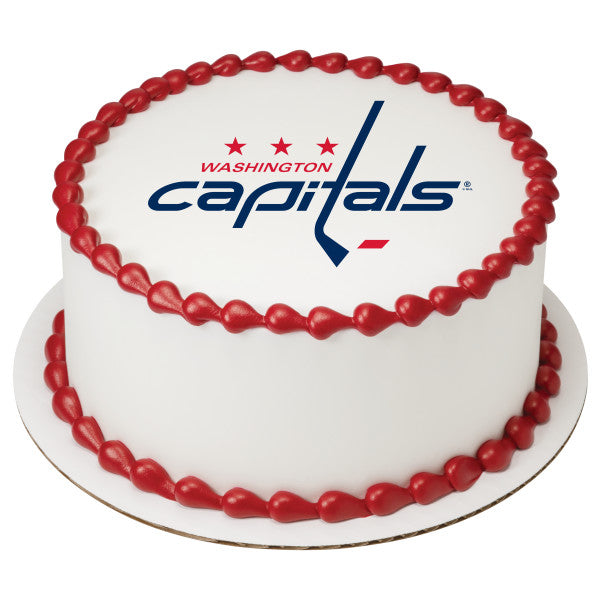 Washington Capitals Logo NHL National Hockey League Edible Cake Topper Images ABPID08323