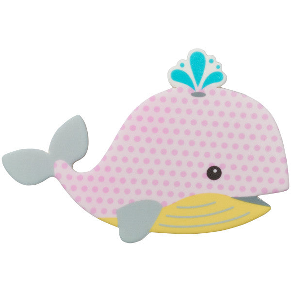 Large Pink Baby Whale Sweet Decor Edible Decoration