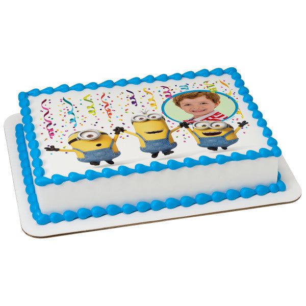 Minions Party! Edible Cake Topper Image Frame