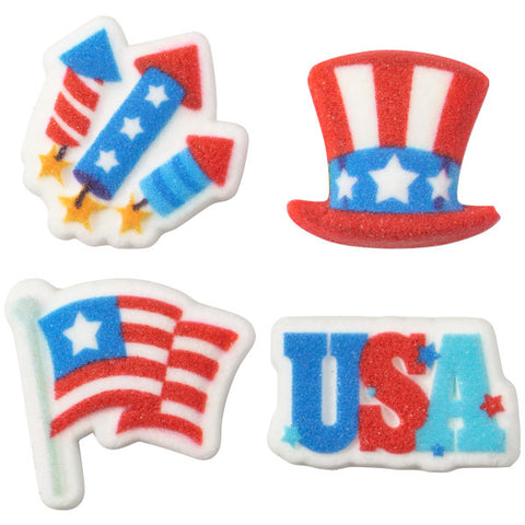 Let Freedom Ring Dec-Ons Sugar Decorations