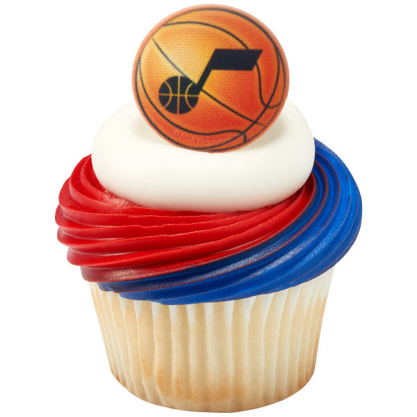 NBA Utah Jazz Basketball Cupcake Rings
