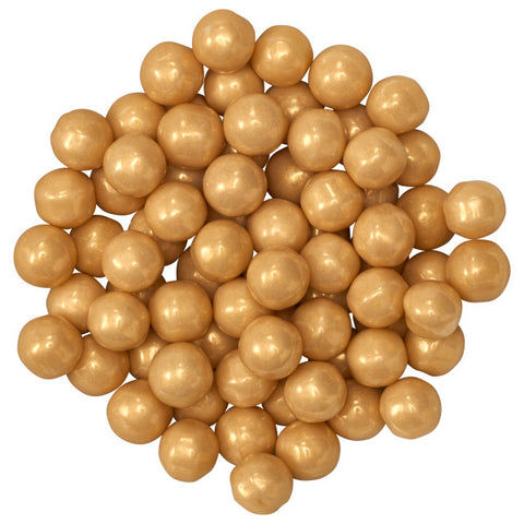 Gold Sugar Pearls Candy Decorations