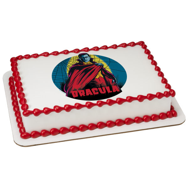 Universal Monsters Dracula Edible Cake Topper Image