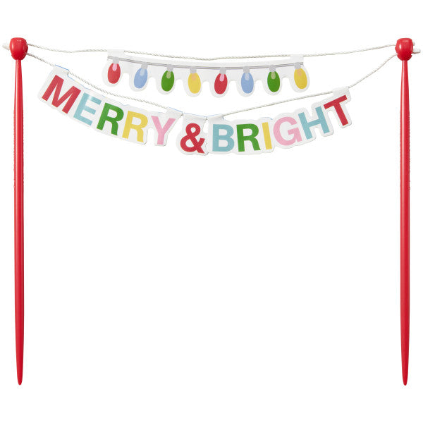 Merry & Bright Banner Layon